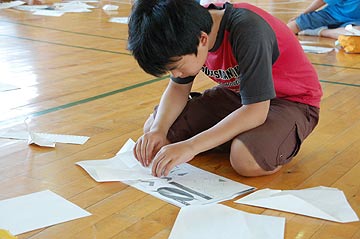 折り紙飛行機大会